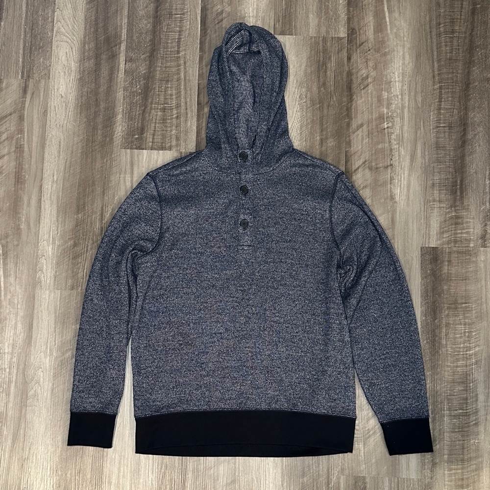 Banana Republic Hooded Knit Henley Sweater - Large